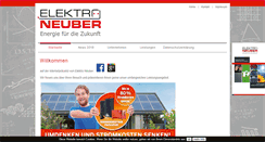 Desktop Screenshot of elektro-neuber.de