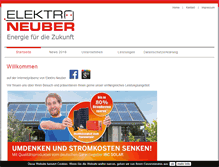 Tablet Screenshot of elektro-neuber.de